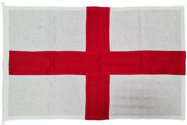 St George's flag linen cloth cotton like sewn red cross stitched England cross