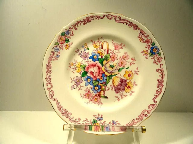 Crown Staffordshire Fine Bone China Salad Plate F15767