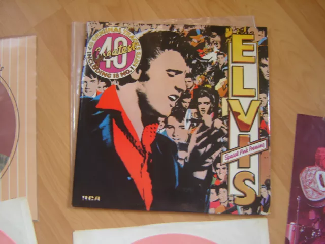 Elvis 40 Greatest hits special pink pressing Gatefold sleeve 2 X LP