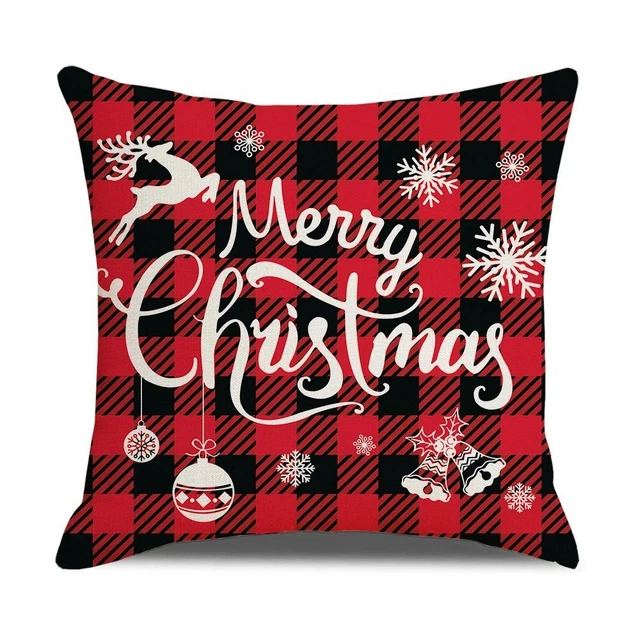 Almohadas decorativas de Navidad Feliz Navidad