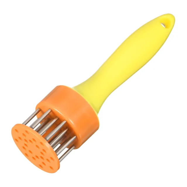 Stainless Steel Meat Tenderizer, Meat Mallet Needle Meat Hammer Nails, Yellow
