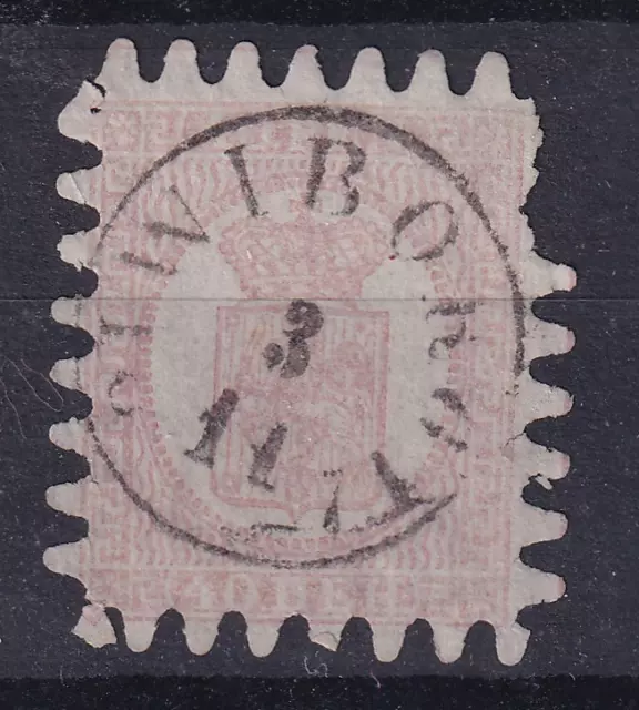Finlandia 1866-70 - Stemma 40p Francobollo Usato n.9