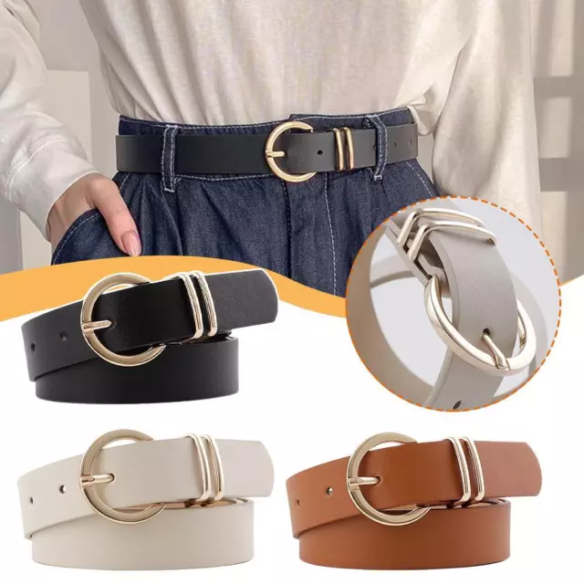 Women's Leather Belts for Jeans Dresses Ladies Waist Belt with Fashion  Buc Z3T3