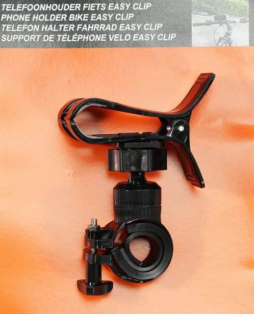 NEU Mobiltelefon Halter für Fahrrad Easy Clip Lenker Halterung schwarz für Handy