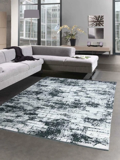 LIVABLISS Tapis Abstrait Moderne Blanc/Gris 152x213 | Leroy Merlin