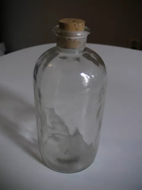 Apothekerflasche, Form selten, rund, alt