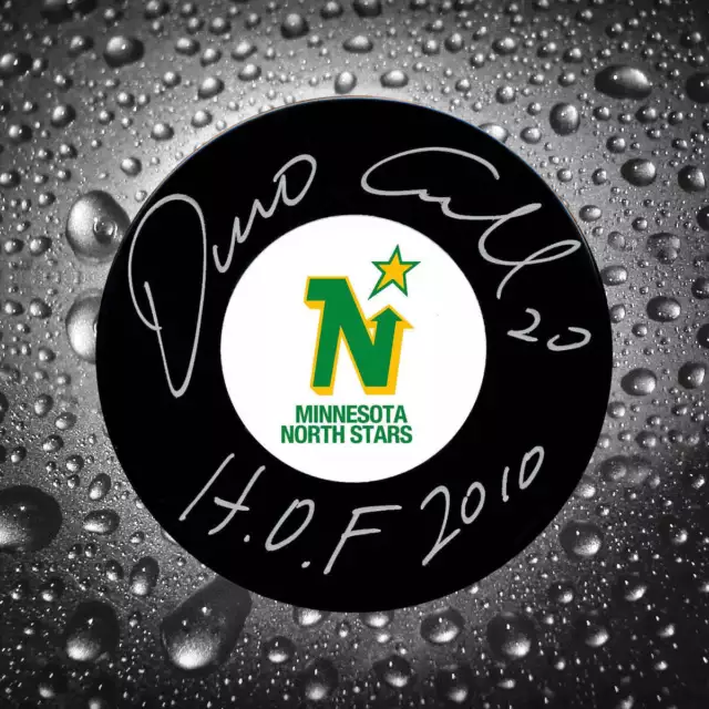 Dino Ciccarelli Minnesota North Stars HOF Autographed Puck