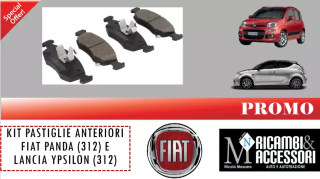 kit pastiglie anteriori fiat panda (312) e lancia ypsilon (312)