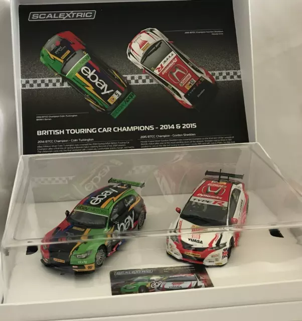 Scalextric BTCC Champions 2014 & 2015 Twin Pack  Limited Edition Cat. No. C3694A