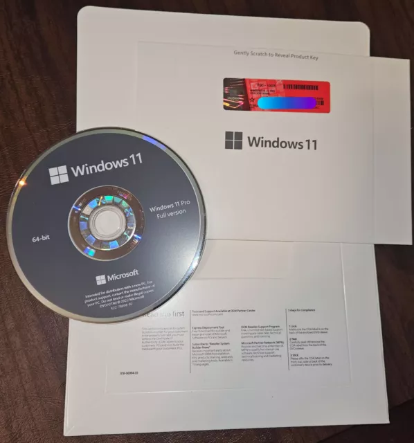 Windows 11 Pro 64-Bit DSP OEI licence Français DVD Disque 889842905939