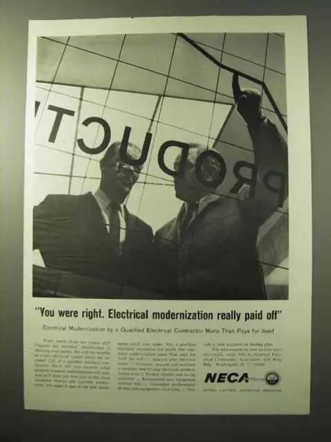 1964 National Electrical Contractors Association Ad - Paid Off