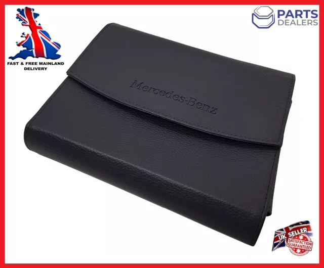 Genuine Mercedes Handbook Document Folder Leather Wallet A B C E D S Class Gle