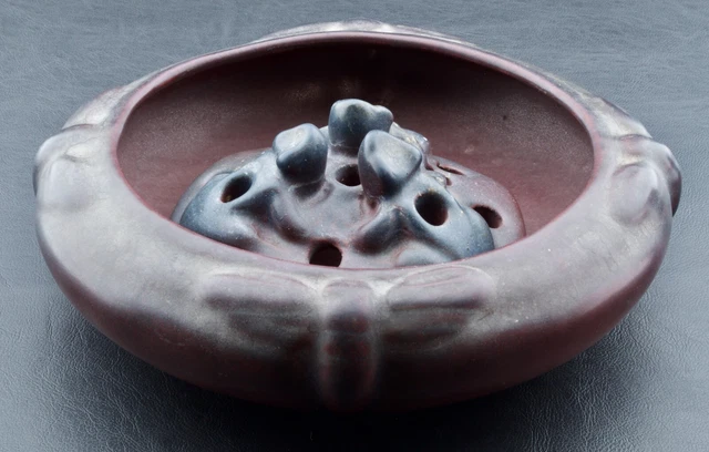 Van Briggle Dragonfly Bowl Planter Flower Frog Arts & Crafts/Mission Style