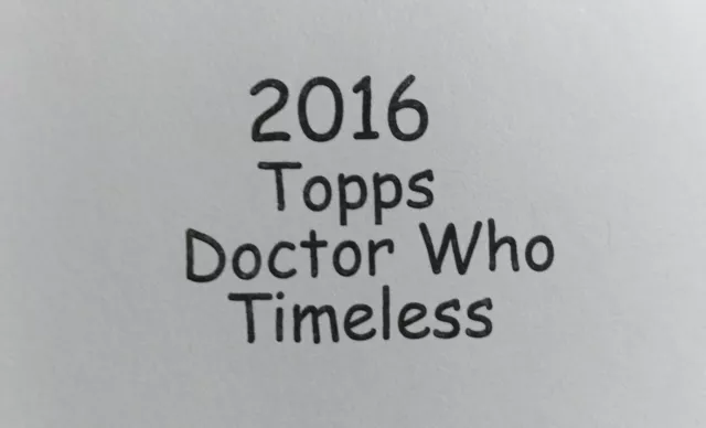 2016 Topps Dr Who Timeless TARDIS Bronze 064/150 Medallion Ace