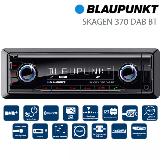 BLAUPUNKT Stockholm 370 DAB + BT - autoradio simple din - DAB + / CD / BT/  SD