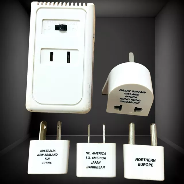 Kits convertidor universal desmontable adaptador de corriente de enchufe de viaje internacional