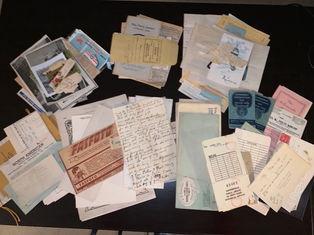 Large Original Rare Collection 138 Victorian-Post Cold War Ephemera Variety