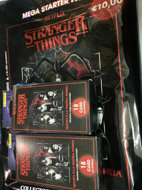 Stranger Things Pack STARTER PACK STRANGER THINGS 2025/26 trading card collection + 12 packs ...
