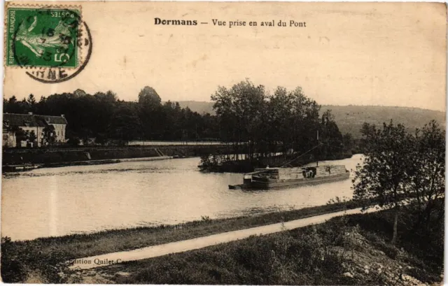 CPA DORMANS - Vue prise en aval du Pont (245325)