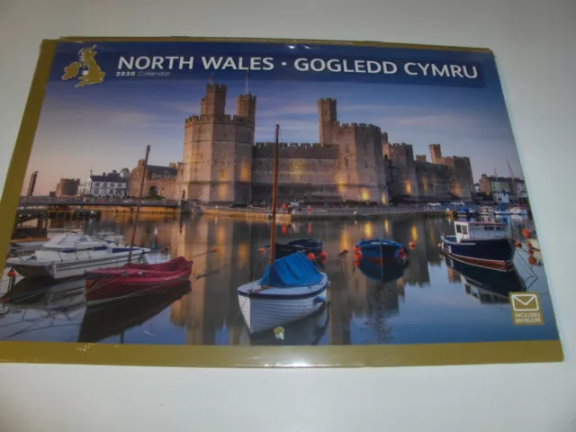 Calendario Da Tavolo 2020 North Wales - Gogledd Cymru Testi Inglese Nuovo