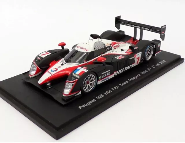 Spark 1/43 Spur S1279 - Peugeot 908 HDI FAP Team Peugeot Total #7 2. LM 2008