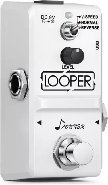 Donner Tiny Looper Guitar Effect Pedal 10 minutes of Looping 3 Modes NEW 2