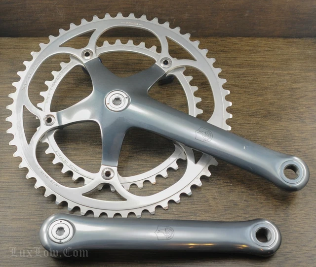 Pédalier Vintage Campagnolo Record Strada, 175mm, Double Plateau - Occasion