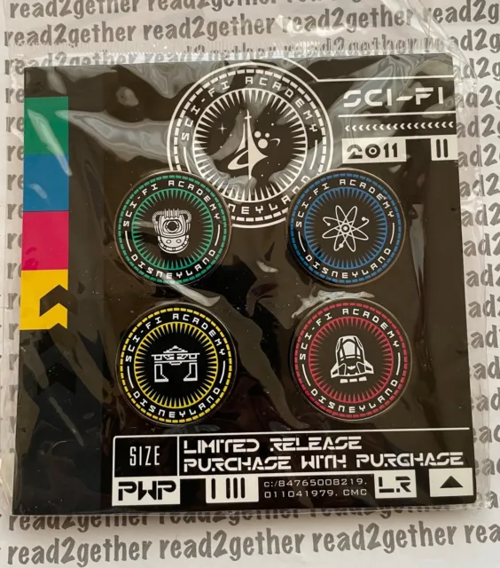 Disney Pin DLR Sci Fi Academy PWP Logo Set