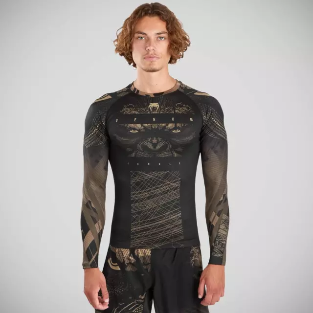 Black/Sand Venum Gorilla Jungle Long Sleeve Rash Guard