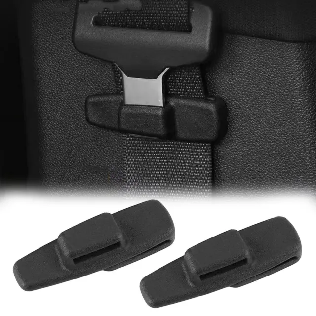 2x Car Safety Belt Protection Clip Clamp Buckle Adjustment Lock Fastener Plastic
