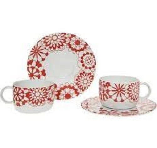 Missoni NASTRI naranja taza con asa de porcelana