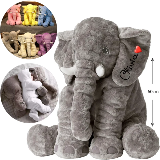 Large Elephant Pillow Plush Toys Kids Cute Soft Stuffed | Big Teddy Bear Animals