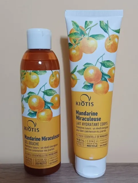 Kiotis Set  Gel Doccia E Latte Idratante Corpo ( Mandarine Miraculeus)