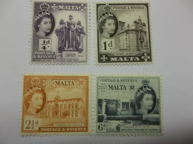 Malta Qe11.1956.Sg266/8/71/74