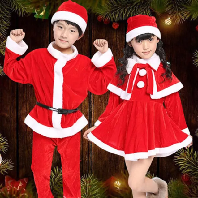 Set Natalizio Di Babbo Natale Per Ragazzi/Ragazze Abiti Di Capodanno Per ▼