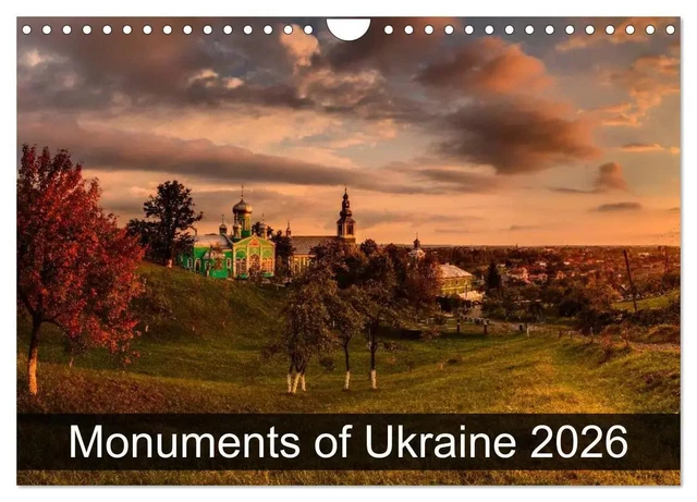 monuments-of-ukraine-2026-wall-calendar-2026-din-a4-landscape