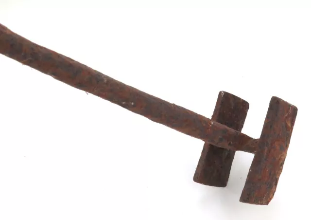 Late 1800s 100% Genuine Cast Iron Branding Iron. The Letter H