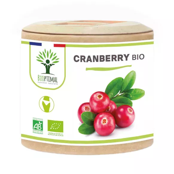 Cranberry bio - Canneberge - Infection urinaire - 60 gélules - Bioptimal