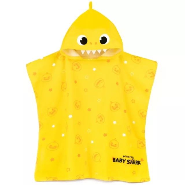 Baby Shark  Toalla con Capucha Estampado Repetido para Niños/Niñas (NS7015)