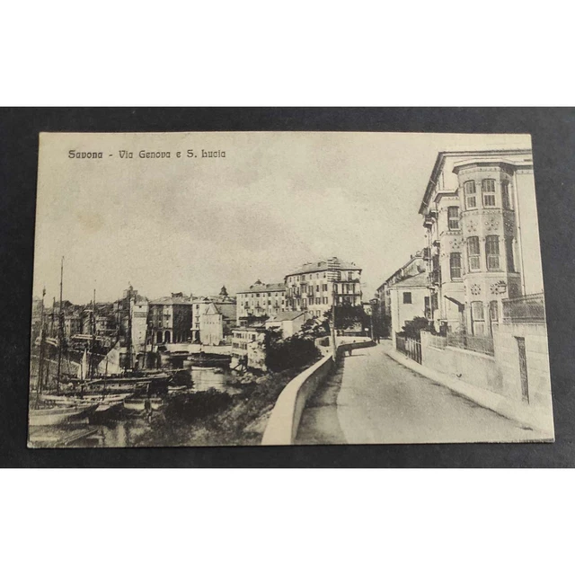 Cartolina Savona - Via Genova e S. Lucia