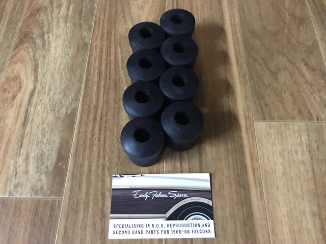 Rubber Spring Shacker NEW FORD FALCON Rear Leaf Spring Shackle Rubber Bush Kit XR XT XW XY XA ...