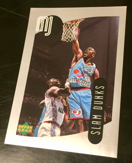 97/98 Upper Deck Stickers #97 Michael Jordan “Slam Dunks” Stickers Bulls HOF