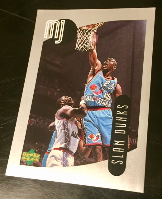 97/98 Upper Deck Stickers #97 Michael Jordan “Slam Dunks” Stickers Bulls HOF