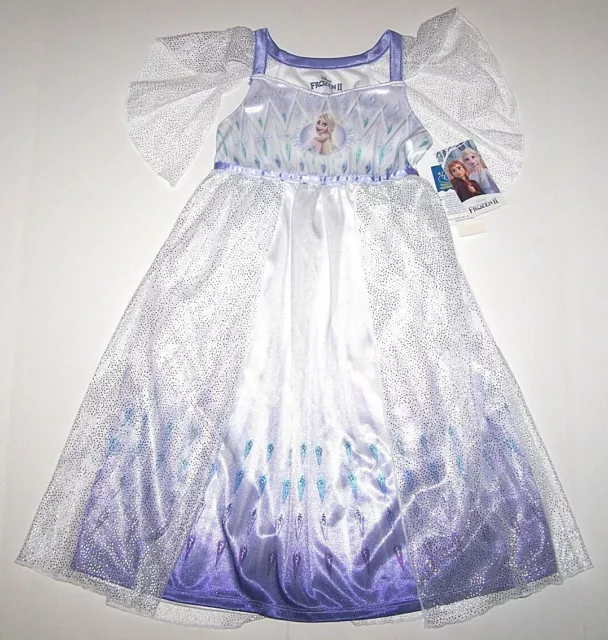 Disney Princess Frozen Elsa Fantasy Wedding Nightgown Gown Costume New Tod Girl