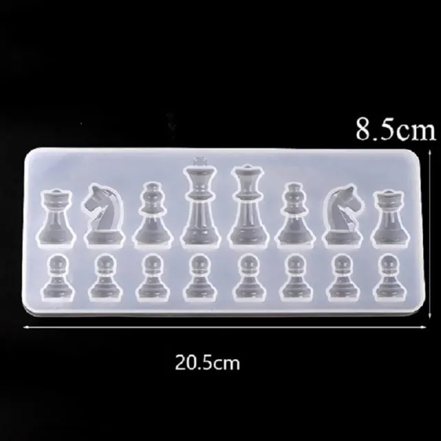 Chess Board Mold for Resin, Chess Resin Molds Tool for Classic Checkers  Board Game, Checkers Board Crystal Epoxy Resin Casting Mold for DIY Resin