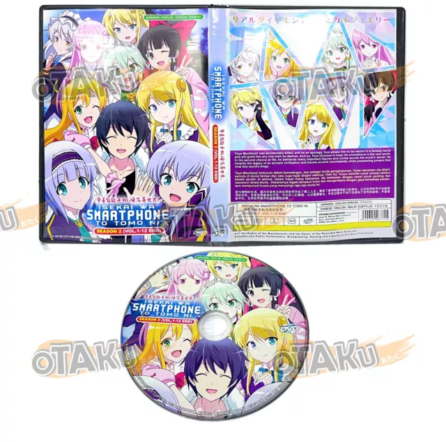 ANIME DVD ISEKAI WA SMARTPHONE TO TOMI NI SEA 1-2 VOL.1-24 END ENG DUB~REG  ALL