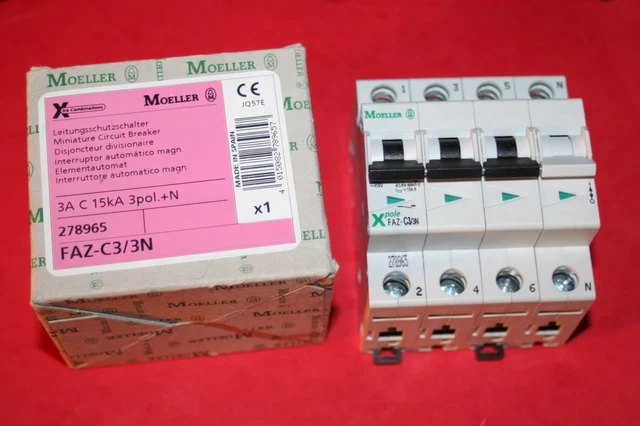 Disjoncteur Moteur Moeller PKZM0-1,6 - 3 Phases - Réglage 1A à 1,6A - Occasion