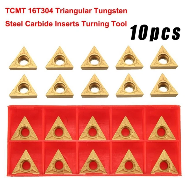 10 TCMT16T3 32.52 Tungstène Acier Carbure Couper Insert Tournant Tour Ensemble