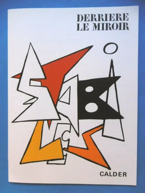 CALDER DLM Behind the Mirror 8 LITHOGRAPHS No. 141 / 1963 Abstract