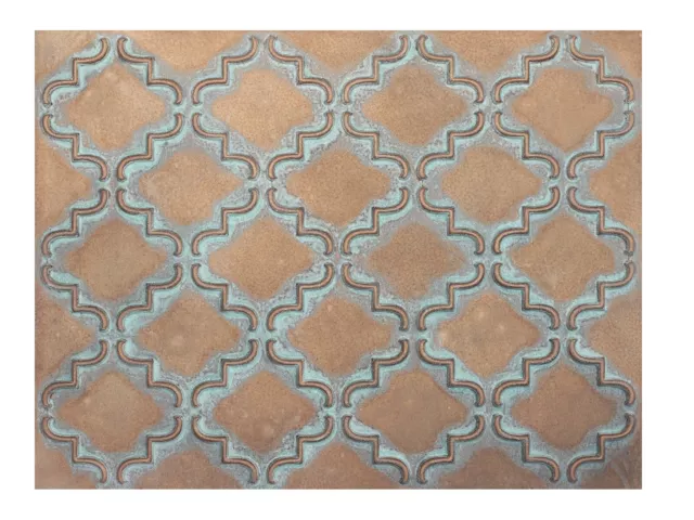 Glue up Painted Ceiling Tiles Décor PVC for Cafe Club PLB28 Weather copper 10pcs